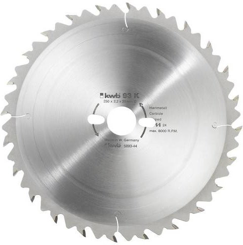 Kwb Kreissägeblatt für Holz und Kunststoff, Carbide Tipped, Silber, Durchmesser: 500 mm, Bohrung: 30 mm - Bild 1