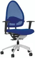 TOPSTAR Bürodrehstuhl Open Base 10 in Blau und Schwarz mit höhenverstellbarer Sitzfläche und Rollen - Bild 1