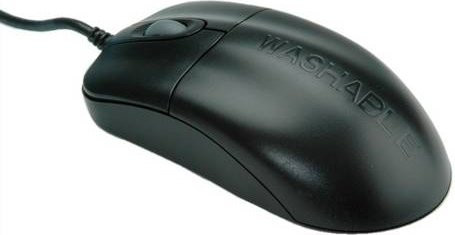 SEAL SHIELD Silver Storm USB-Maus in Schwarz mit 3 Tasten - Bild 1