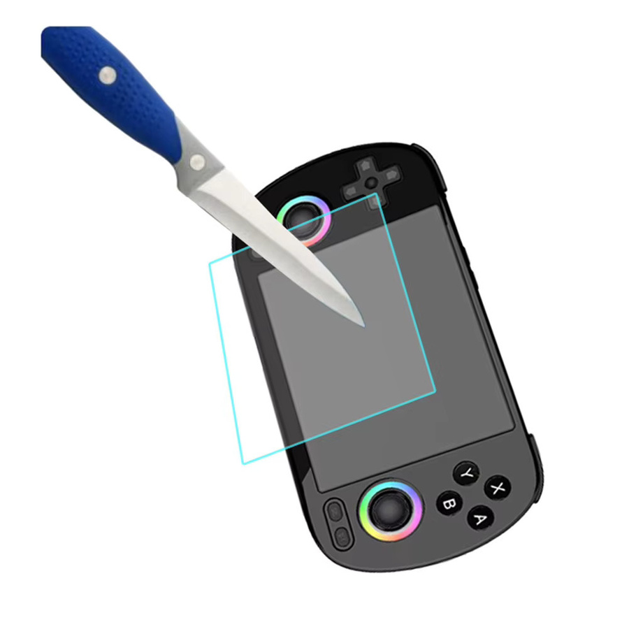Anbernic RG40XX H HD Displayschutzfolie aus gehärtetem Glas, 9H Härte, transparent - Bild 4