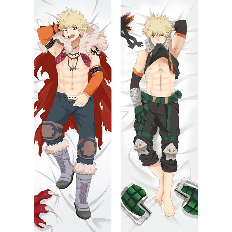 DIANASORZA Home Dakimakura-Hülle My Hero Academia Todoroki Shoto und All Might, zweiseitiger 3D-Druck Kissenbezug aus Polyester, Mehrfarbig, B/H: 40 x 120 cm - Bild 2