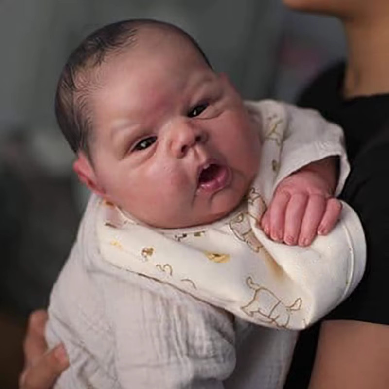 NPK Gounchi Reborn Puppenbausatz, 20 Zoll, mit Stoffkörper und Augen - Bild 3