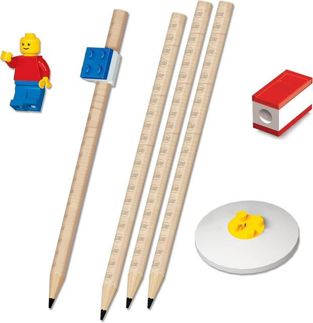 LEGO Schreibwarenset für die Schule mit Minifigur in Multicolor und Graphit - Bild 1