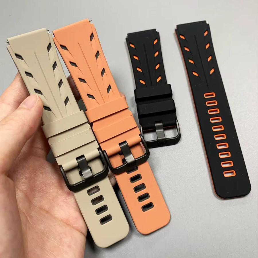 Amazfit Uhrenarmband, Silikon, Schwarz - Bild 4