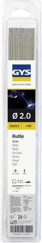 GYS Ruti-Stahl Schweißelektroden in Silber, 50 Stück, Durchmesser: 2 mm, Länge: 300 mm, max. 55A - Bild 1