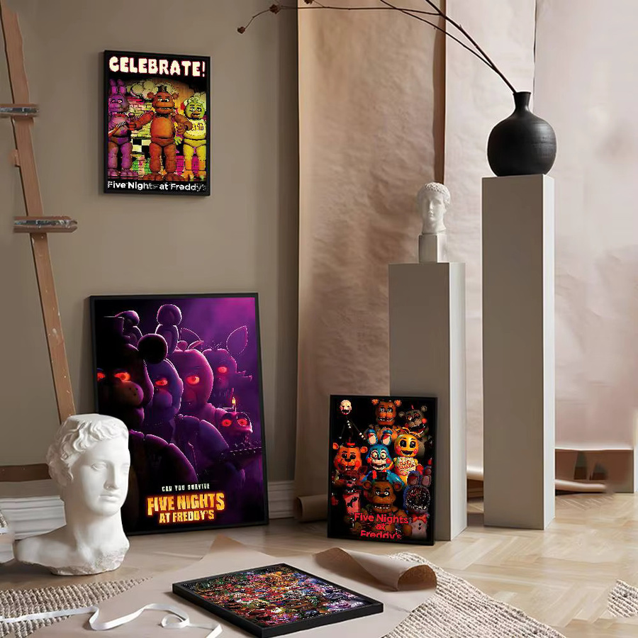 Beast Kingdom FNaF Five Nights At Freddy's Selbstklebendes Kunstposter, Mehrfarbig, Rechteckig - Bild 2