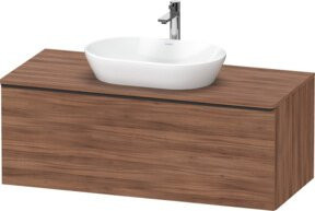 Duravit Waschtischunterschrank D-Neo wandhängend in Schwarz und Nussbaum, B/T/H: 120 x 55 x 45,9 cm - Bild 1