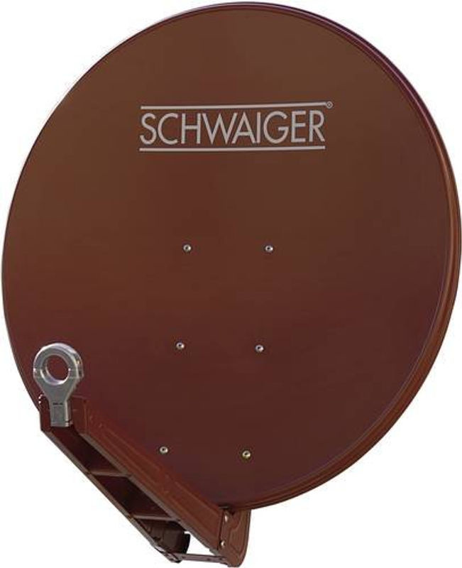 Schwaiger SAT Antenne SPI085PR in Rot mit Aluminium-Reflektor, Durchmesser: 85 cm - Bild 2