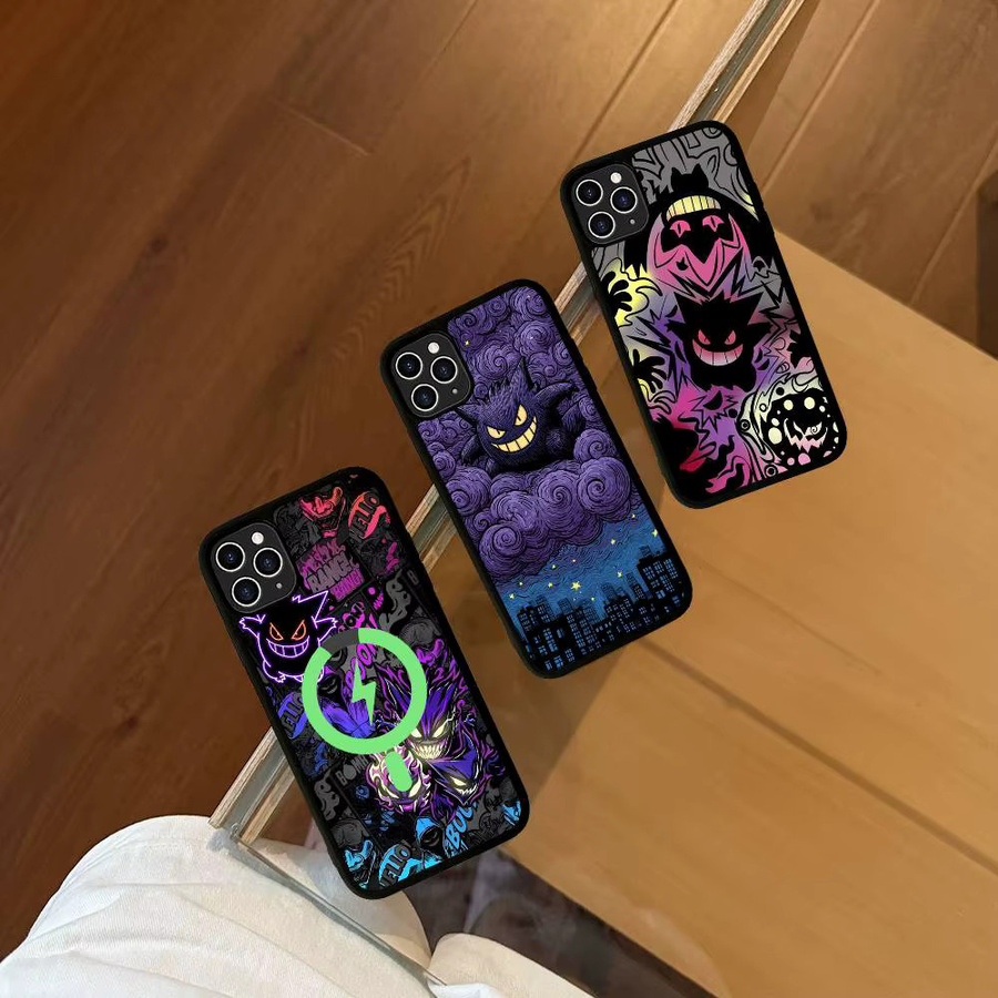 Pokemon Gengar Handyhülle mit MagSafe Wireless Charger Unterstützung für iPhone 17 16 15 14 13 12 11 Pro Max in Multicolour - Bild 2