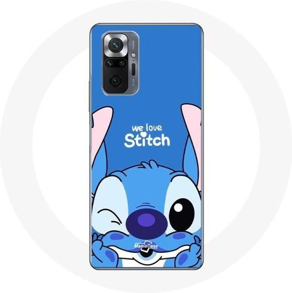 Xiaomi Silikonhülle für Redmi Note 10 Pro mit süßem Stitch Design in Blau - Bild 1