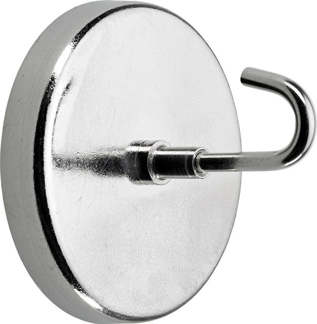 Hettich Magnethaken Ø 5 cm vernickelt in Silber - Bild 1