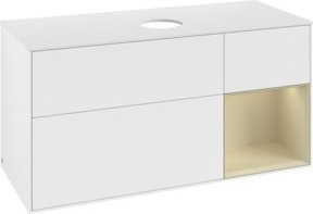 V&B Waschtischunterschrank Finion in Weiß lackiert, Breite: 120 cm, Tiefe: 50,1 cm, Höhe: 50,1 cm - Bild 1