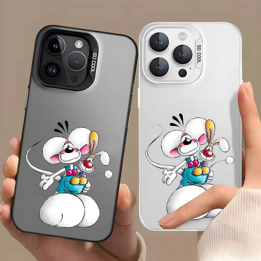 Rastar Diddl Ratte Handyhülle für iPhone 17 16 15 14 13 12 11 Pro Max Plus in Bunt und Silber - Bild 1