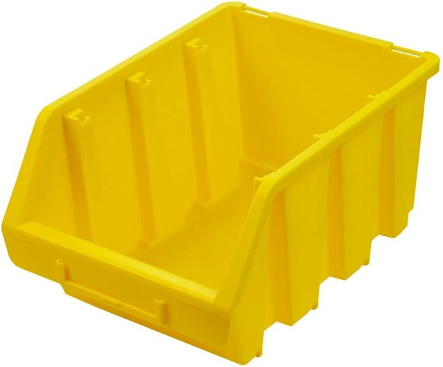 PROREGAL Sichtlagerbox aus Polypropylen in Gelb, B/T/H: 17 x 24 x 12,6 cm - Bild 1