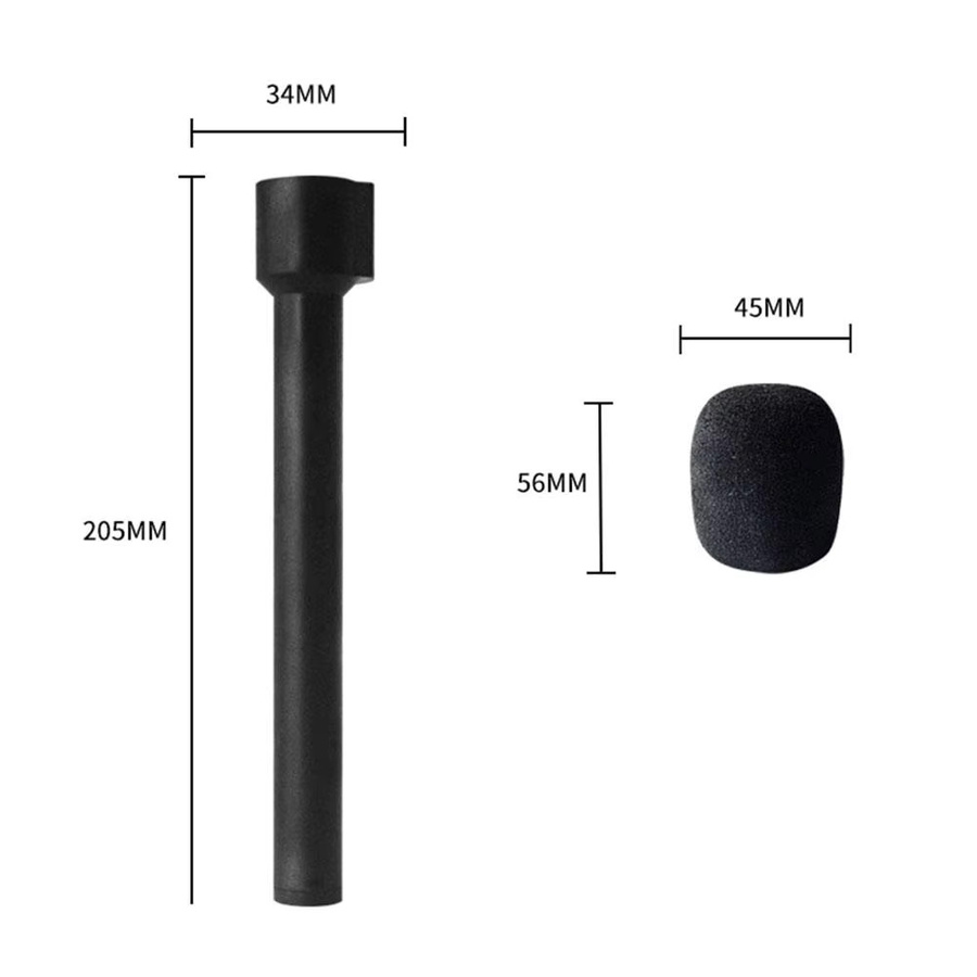 DJI Mikrofon-Interview-Griff-Adapter für DJI Mic, Handheld-Halterung für kabellose Mikrofone in Schwarz - Bild 5