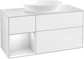 V&B Waschtischunterschrank Finion in Weiß lackiert, Breite: 120 cm, Tiefe: 50,1 cm, Höhe: 50,1 cm - Bild 1