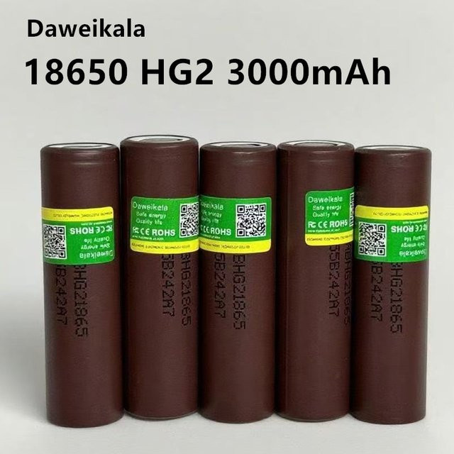 DAWEIKALA HG2 18650 Lithium-Ionen Akku, 3000mAh, 3,6V, braun - Bild 1
