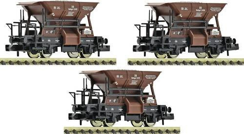Fleischmann Schotterwagen, DB, 3-tlg. Set, Spur N, 1:160 - Bild 1