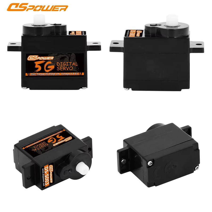 DSpower 5g Micro Digital Servo, Kunststoff Getriebe, Kernloser Motor - Bild 3