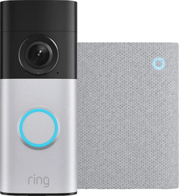 Ring Kabelgebundene Videotürklingel Plus mit Chime 3. Generation in Silber (Wi-Fi) - Bild 1
