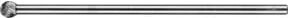 PFERD Hartmetall Frässtift Kugel KUD universal mittel kreuzverzahnt, Kugel-Ø: 10 x 9 mm, Schaft-Ø: 6 x 150 mm, Farbe: silver - Bild 1
