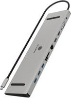 ICY BOX USB-C Dockingstation IB-DK2106a-CPD in Silber mit HDMI und USB-A Anschlüssen - Bild 1