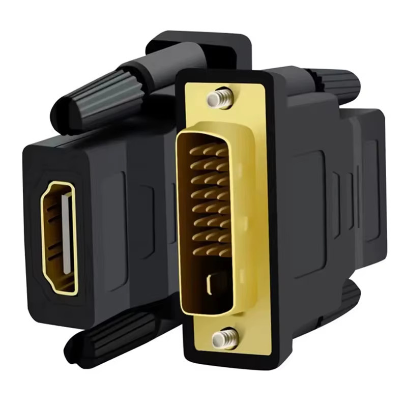 Viesrita DVI auf HDMI Adapter in Schwarz, bidirektionaler Full HD 1080P Konverter mit DVI 24+1 Stecker und Buchse - Bild 6