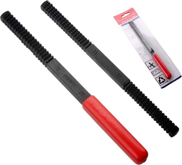 ZJMZYM Gewindefeile Set zur Gewinderestaurierung in Schwarz mit metrischer Teilung 0,75–3,0 mm - Bild 1