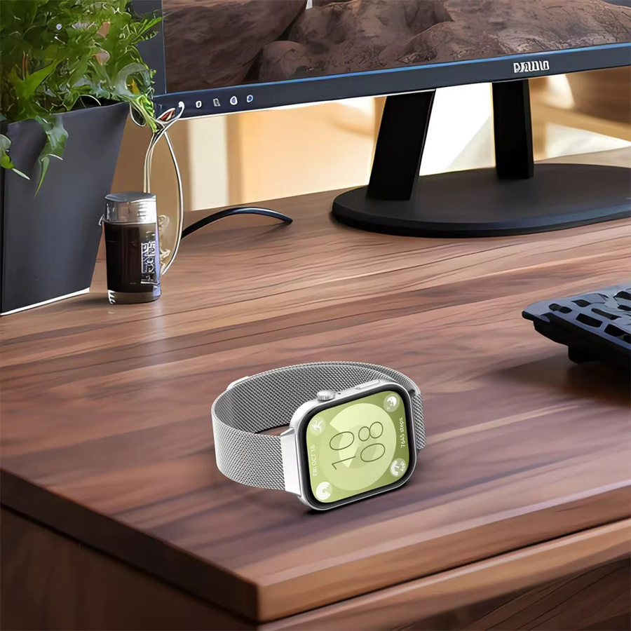Uhrenarmband Milan Loop Band für Huawei Fit 3, Edelstahl, Silber, Unisex - Bild 3