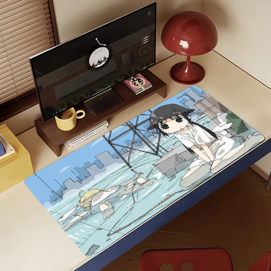 Anime G-Girls Last T-Tour XXL Gaming Mauspad in Multicolour, rutschfeste Schreibtischunterlage aus Gummi für PC und Laptop - Bild 4