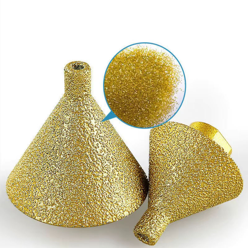 GHTYONG Diamant-Fasenfräser M14 zum Lochvergrößern und Schleifen für Granit, Marmor und Fliesen, Durchmesser: 50 mm, Farbe: Gold - Bild 6