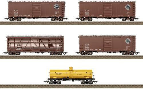 TRIX Southern Pacific US-Güterwagen-Set, Güterwagen DC, H0, 5-teilig