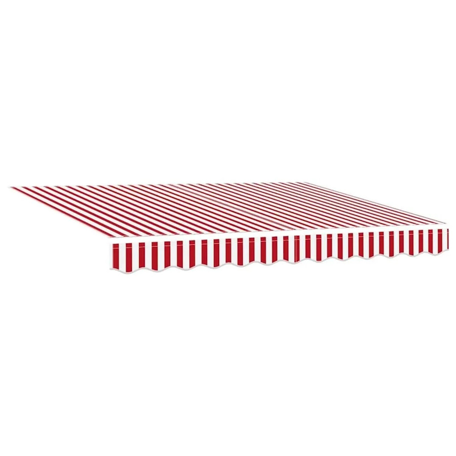 vidaXL Markisenersatzstoff aus Polyester in Rot-Weiß, B: 235 cm, H: 195 cm - Bild 2