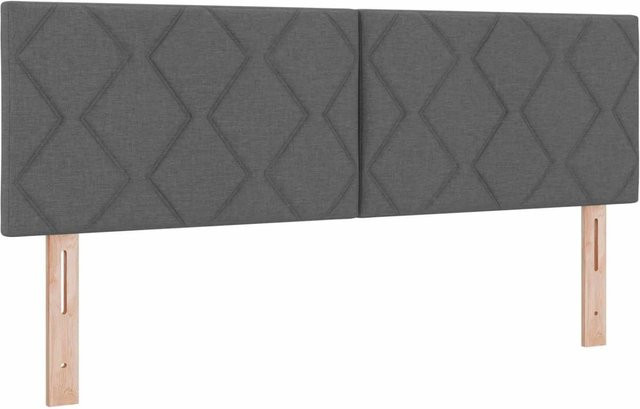 vidaXL LED Kopfteil Grau mit integrierter Beleuchtung und USB-Ladeport, Breite: 160 cm - Bild 1