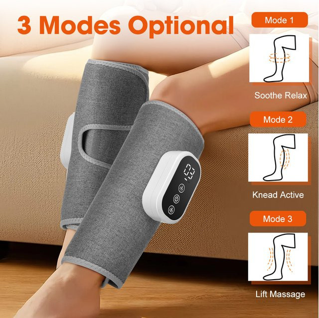 PASTSKY Wadenmassagegerät, kabellose Beinmassage mit 3-Modus-Airbag-Kompression - Bild 1