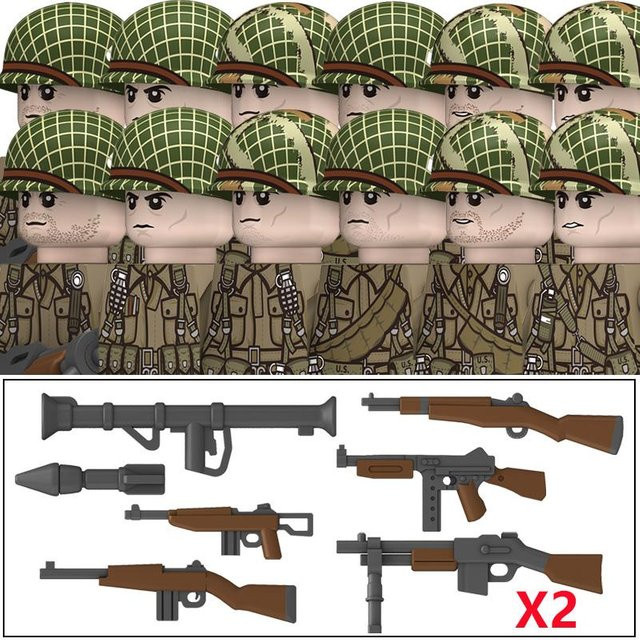 Yiran Toy Militär WW2 Bausteine Soldaten Infanterie Spielzeug - Bild 1
