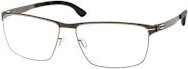 ic! berlin IC 5173 Korrektionsbrille, Halbrand, Rechteckig, Metall, Unisex, black grey - Bild 1