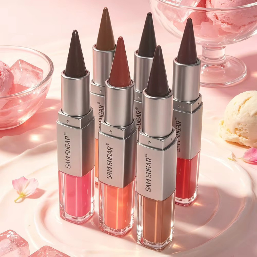 2-in-1 Lipliner & Lipgloss, Matt, Glänzend, Unisex - Bild 4