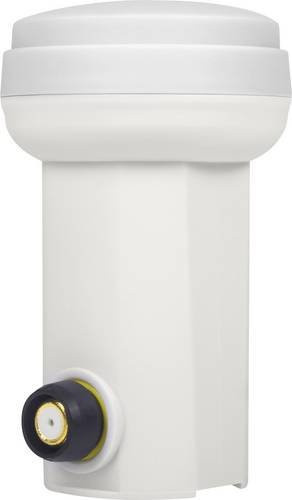 MegaSat Single-LNB HD-Profi in Weiß mit 40 mm Feedaufnahme und vergoldeten Anschlüssen - Bild 1