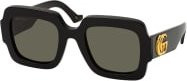 Gucci GG 1547S Sonnenbrille, Vollrand, quadratisch, Kunststoff, Damen, black grey - Bild 1