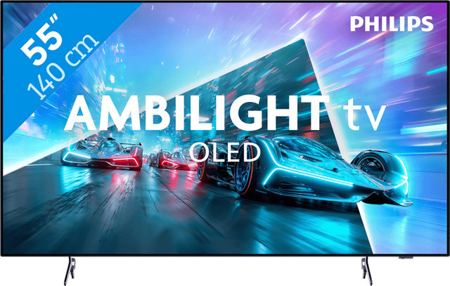 Philips Ambilight OLED761 4K UHD Fernseher 55 Zoll Schwarz - Bild 1