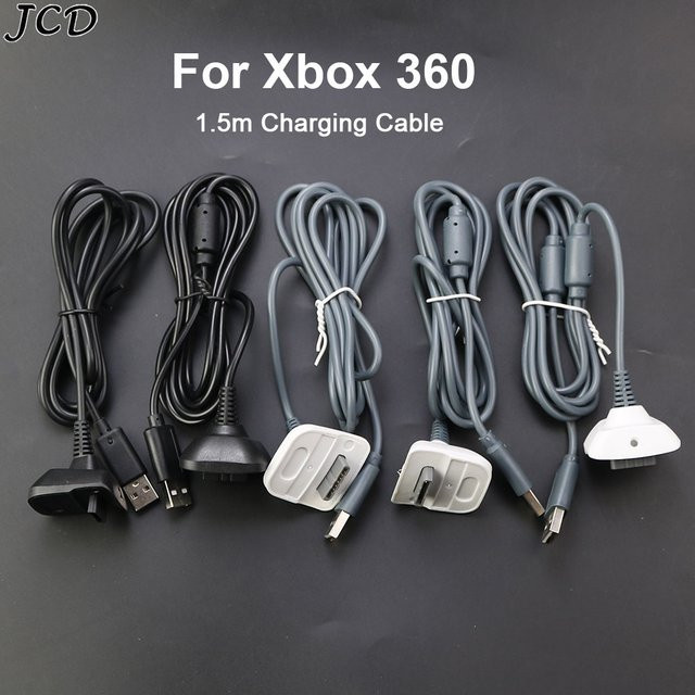 JCD USB Ladekabel für Xbox 360 Wireless Controller, 1,5 m Länge - Bild 1
