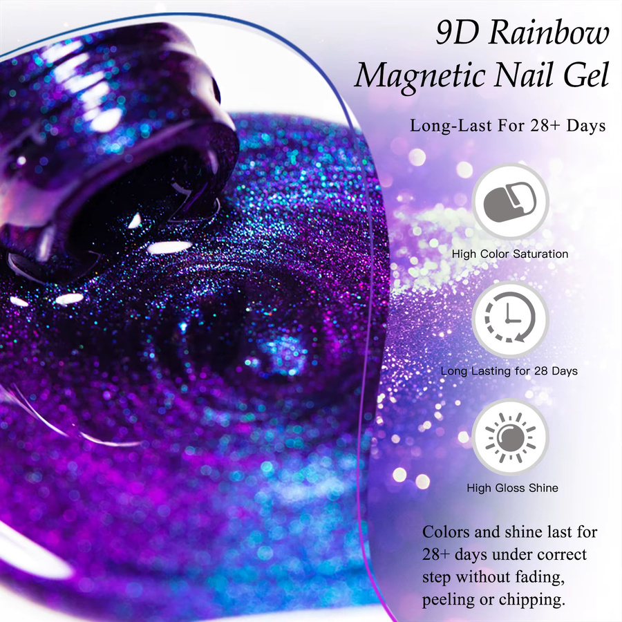 Mtssii Nagelgel-Set, 2-teilig, Holographisch, Schimmernd - Bild 3