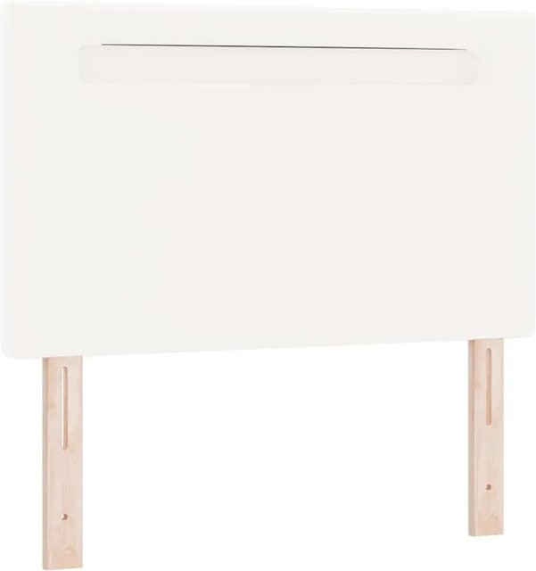 vidaXL LED Kopfteil aus Kunstleder in Weiß, Breite: 100 cm - Bild 1