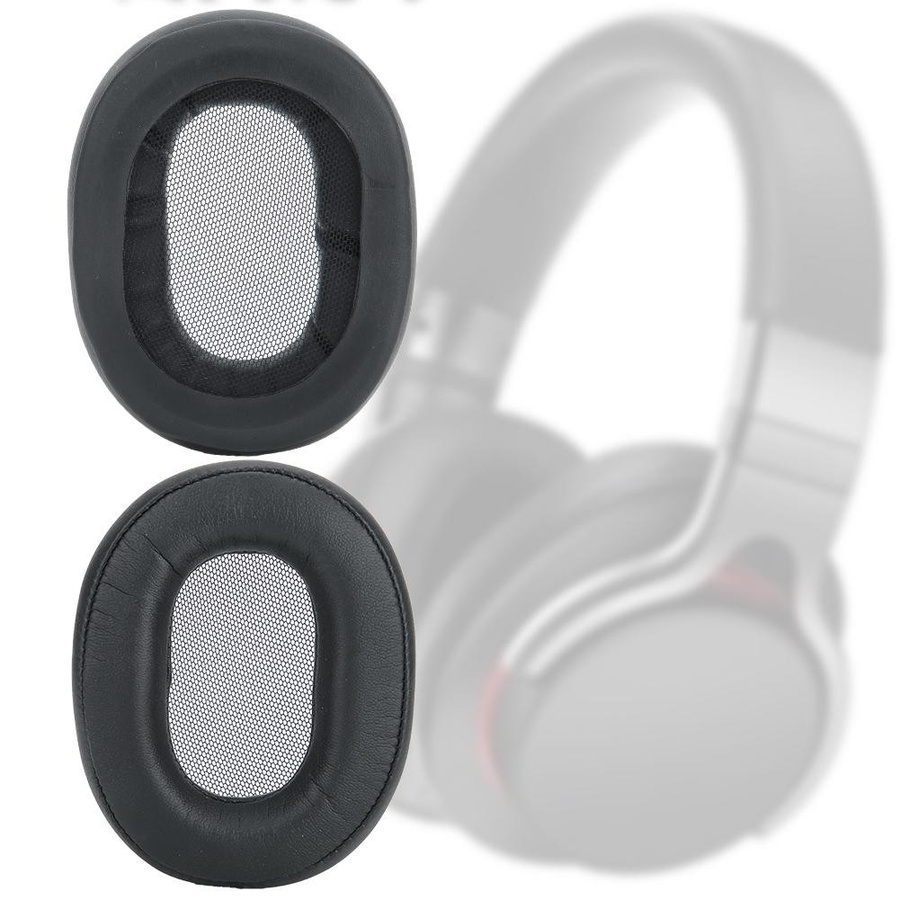 2 Stück Ohrpolster aus schwarzer Baumwolle als Kopfhörerzubehör passend für Sony MDR-1ABT, MDR-1RBT und MDR-1RNC - Bild 3