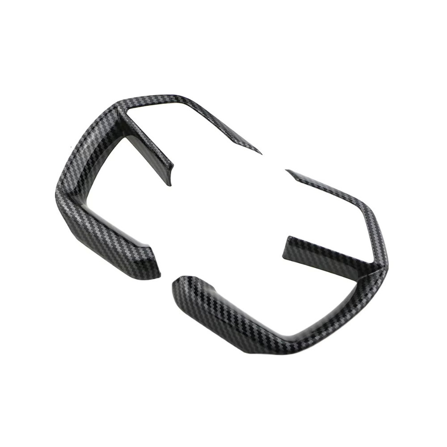 Lenkrad-Knopfpanel Abdeckung in Carbon-Optik für Hyundai Creta Grand 2020 - 2025, Farbe: Schwarz - Bild 5