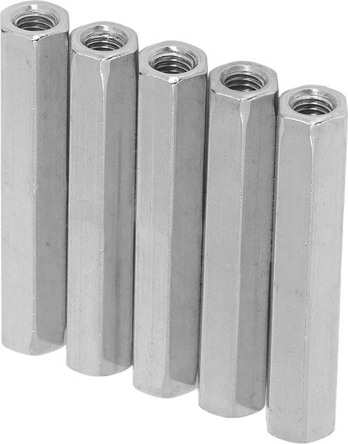 5 Stück Sechskant-Verbindungsmuttern aus Edelstahl M8x1.25, Farbe Silber, Länge: 75 mm - Bild 1