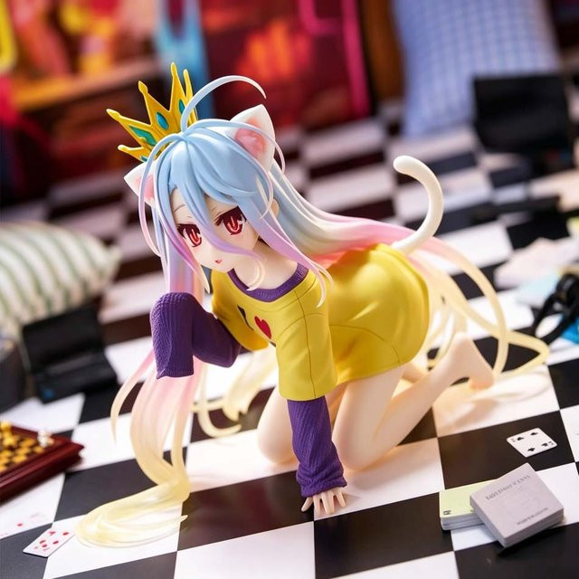 Bandai No Game No Life Shiro Actionfigur, 10cm, Kunststoff - Bild 1