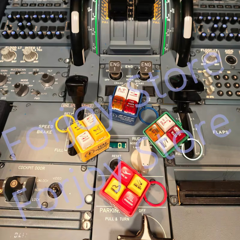 Boeing Airbus Cockpit TCAS Warnung Sound Simulator Kühlschrankmagnet in Mehrfarbig für Flugbegeisterte - Bild 2
