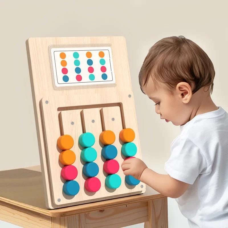 Linyi toy Montessori Lernspielzeug aus Holz, bunt, 3-6 Jahre - Bild 2